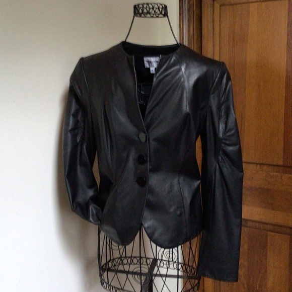 Armani black lamb leather jacket, 6 - Picture 3 of 10